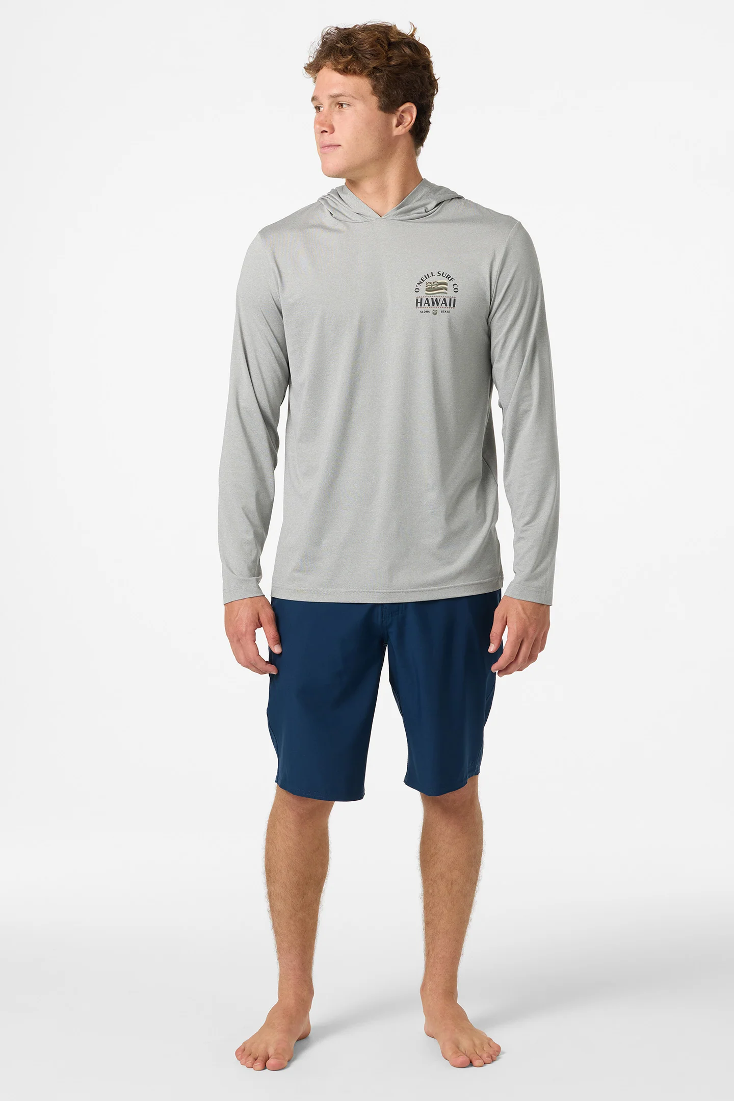 TRVLR UPF Hooded Hawaii Flag Long Sleeve Shirt - Image 3