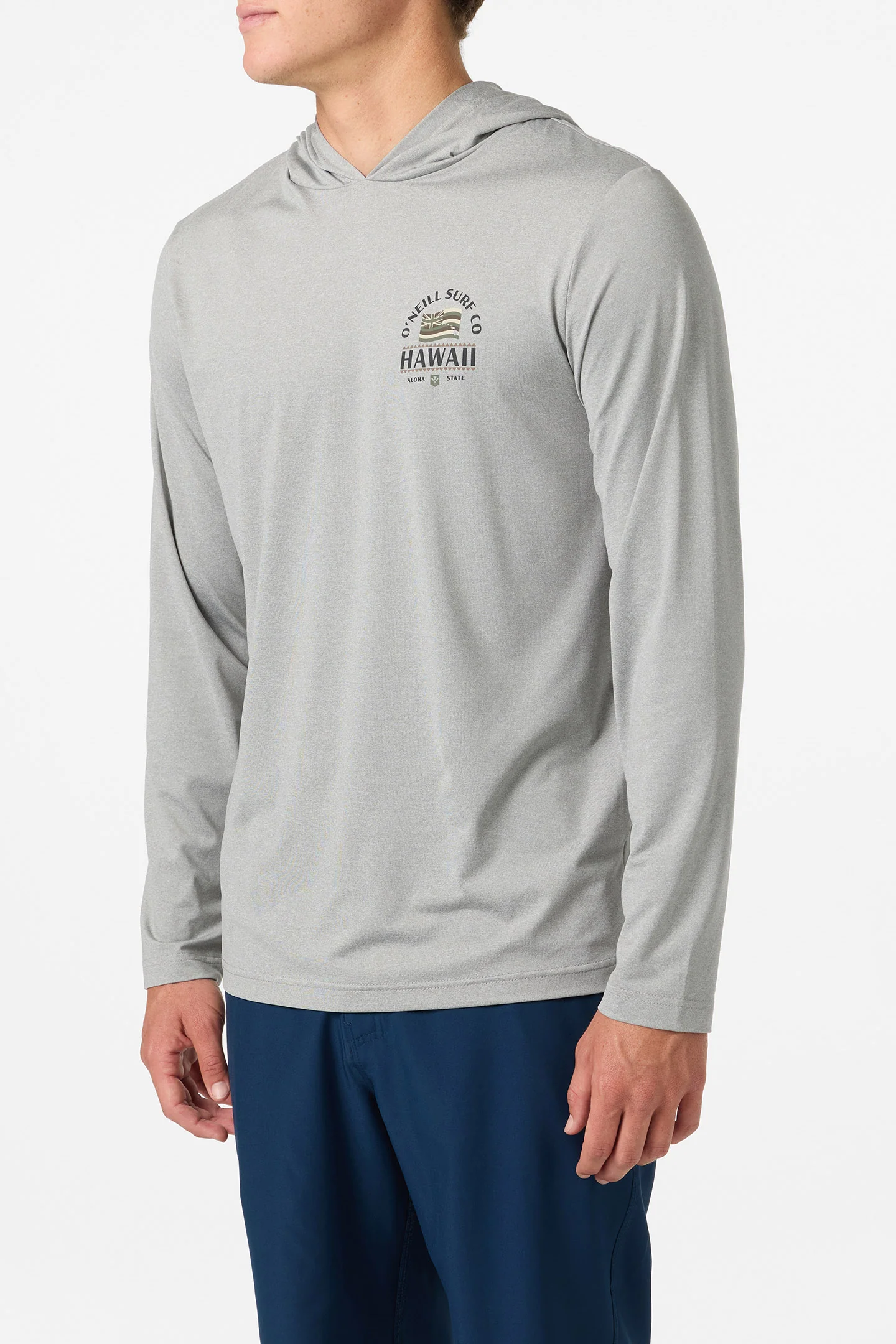 TRVLR UPF Hooded Hawaii Flag Long Sleeve Shirt - Image 4