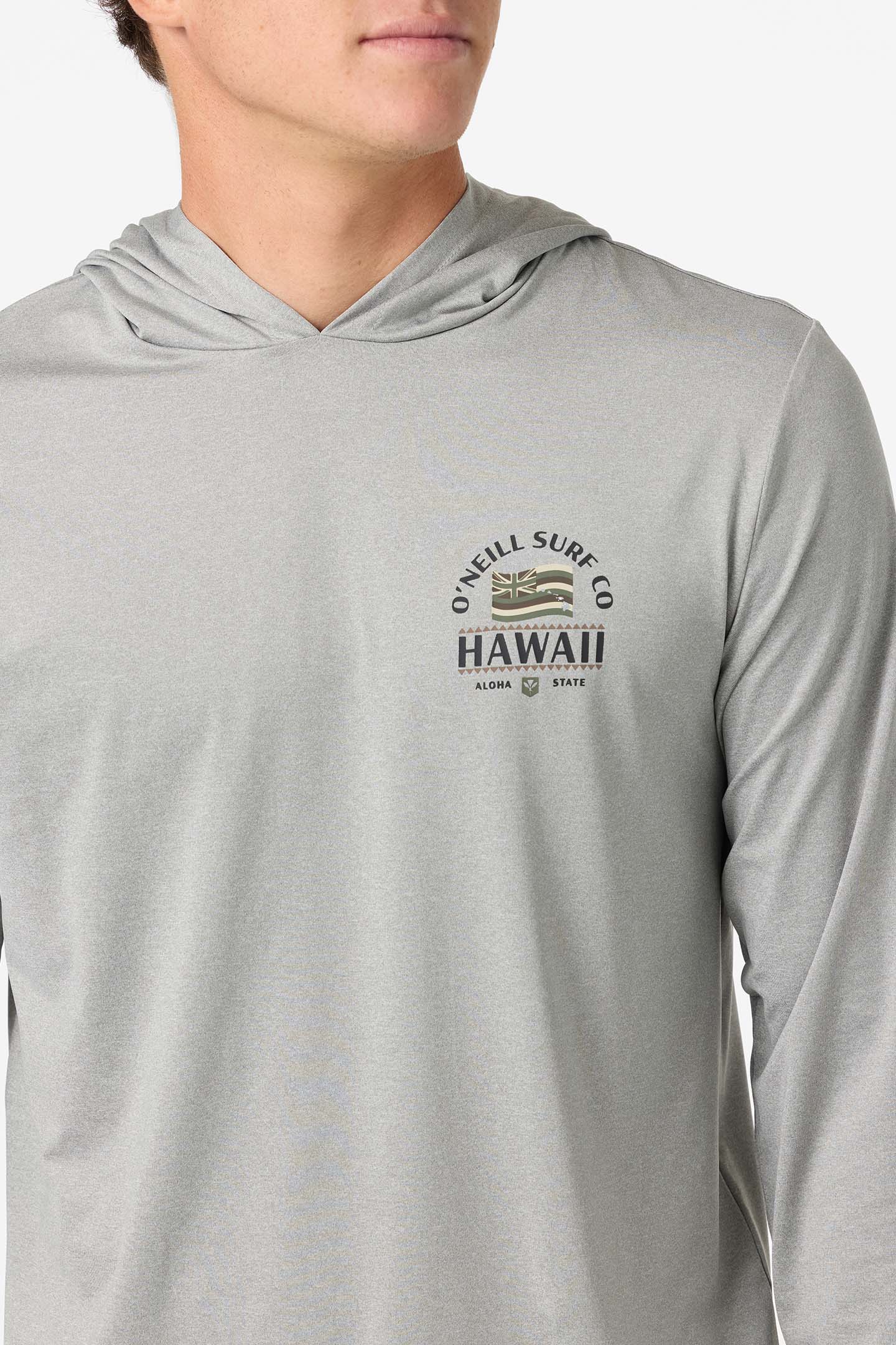 TRVLR UPF Hooded Hawaii Flag Long Sleeve Shirt - Image 5