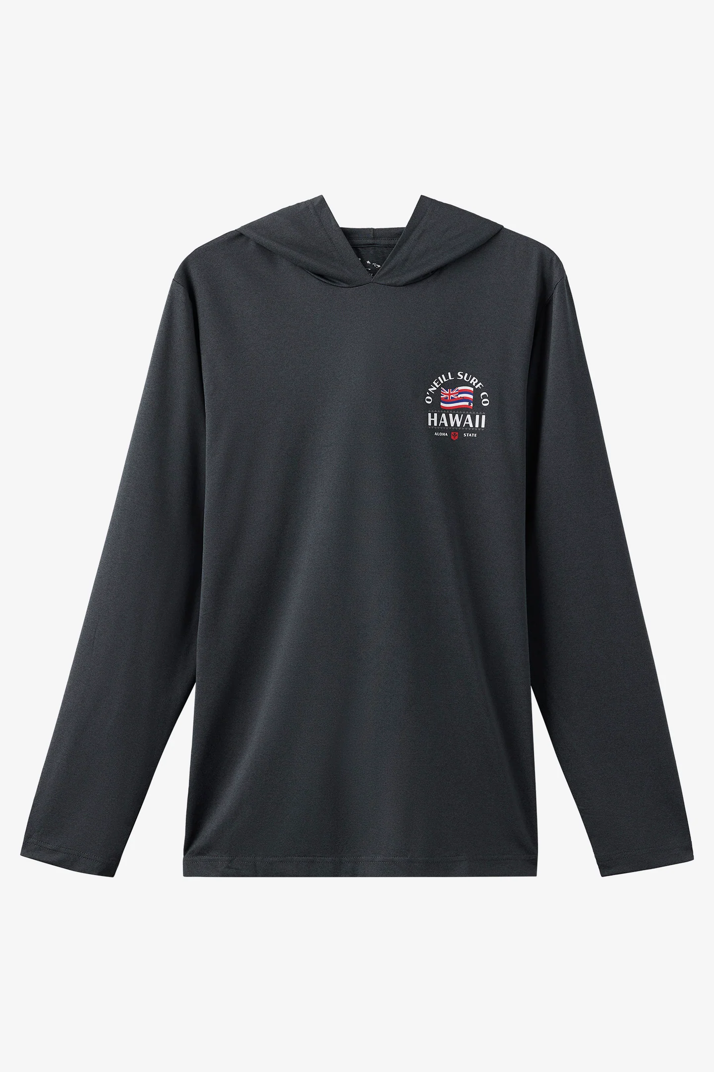 TRVLR UPF Hooded Hawaii Flag Long Sleeve Shirt