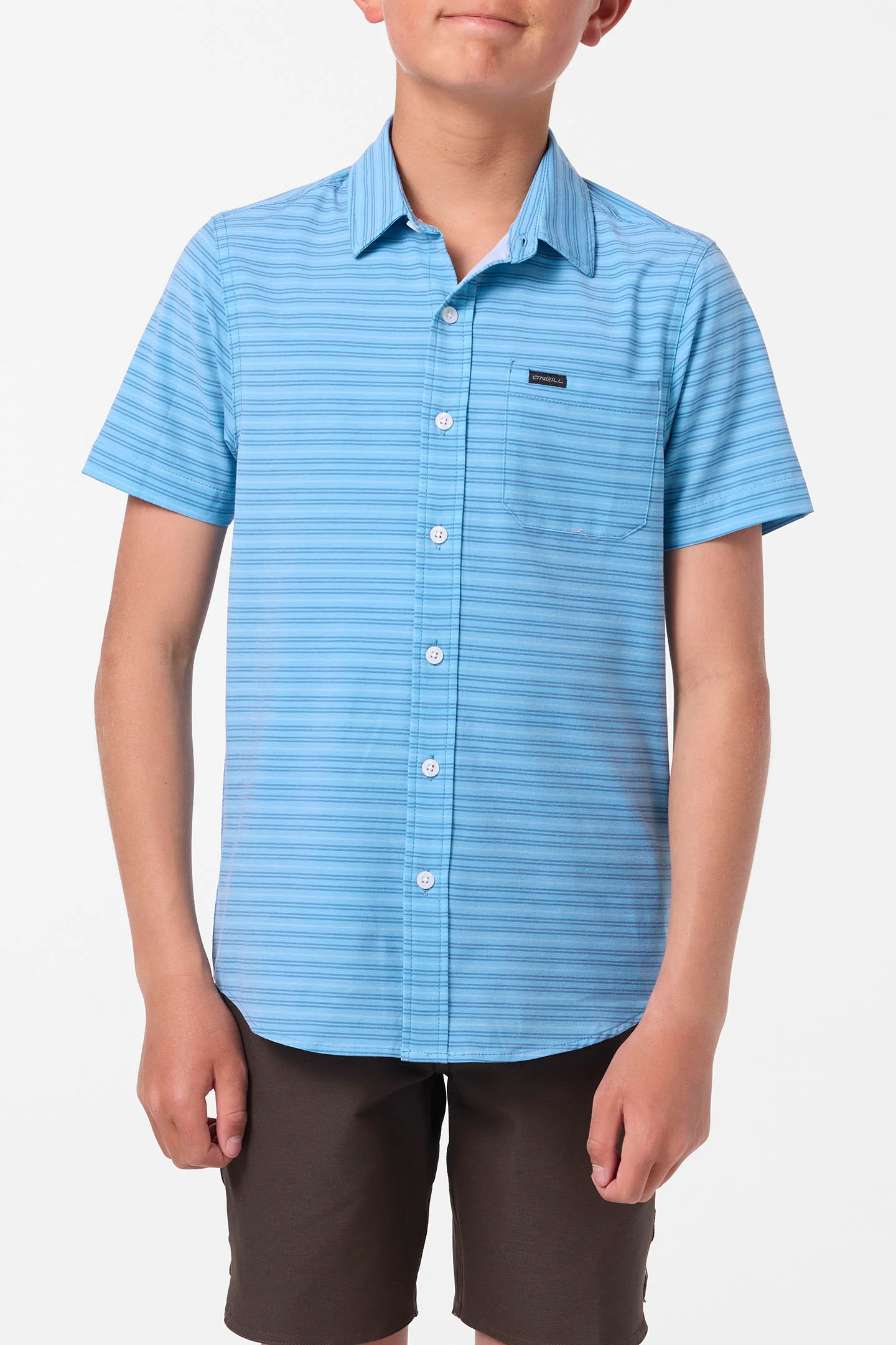 Boy's TRVLR UPF Traverse Stripe Shirt - Image 2