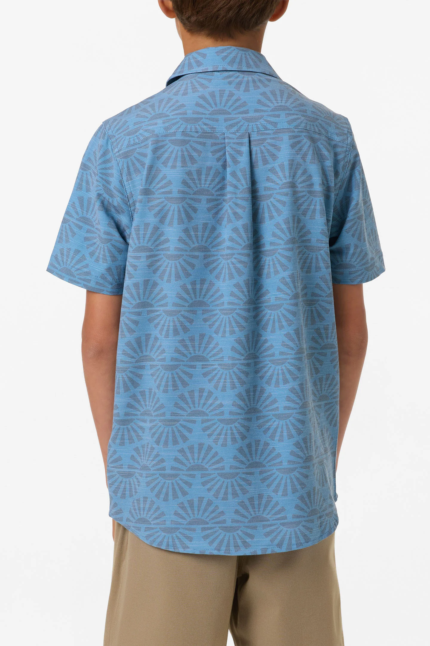Boy's UPF Slub Standard Woven Shirt - Image 4