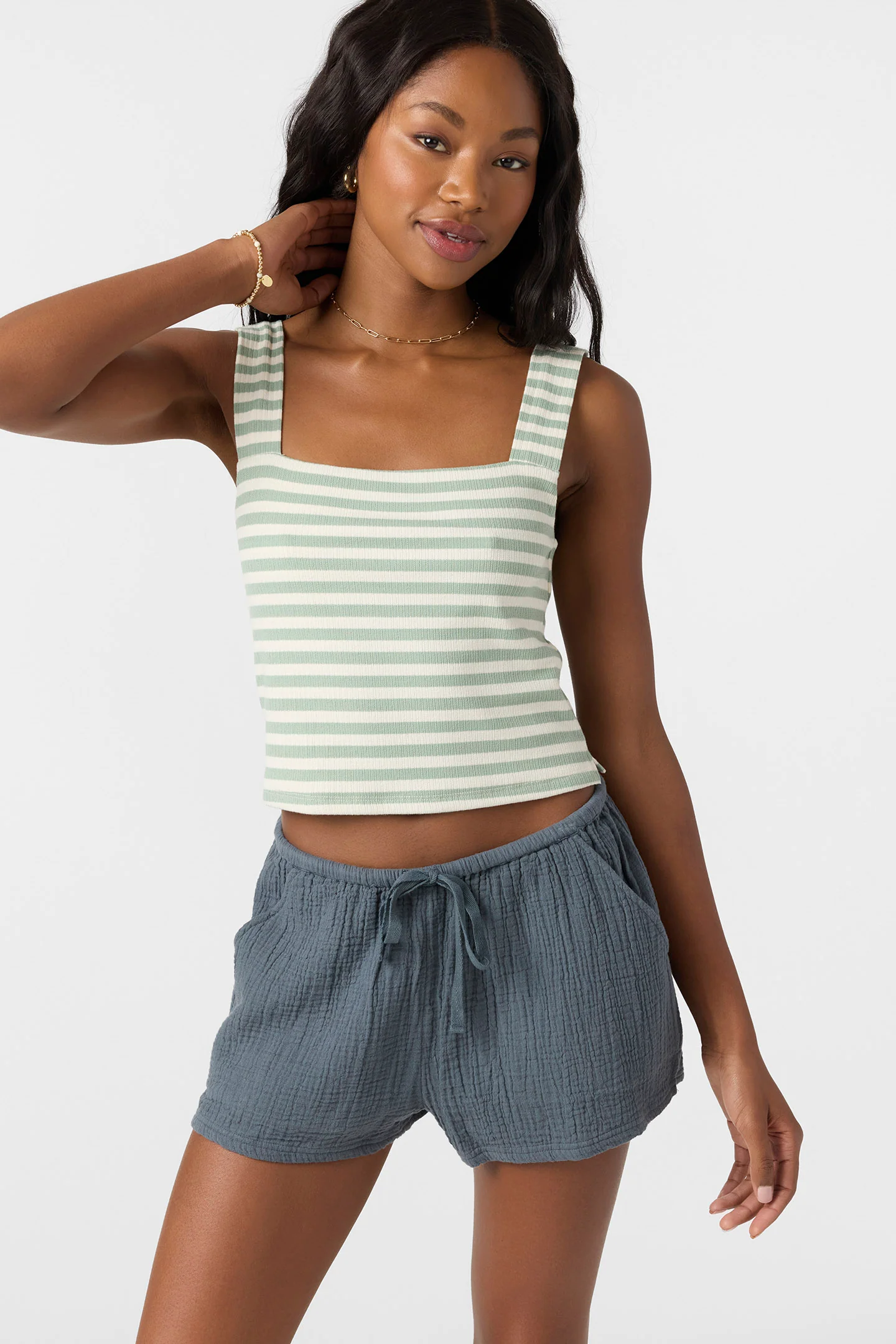 Vanessa Stripe Sleeveless Top - Image 5