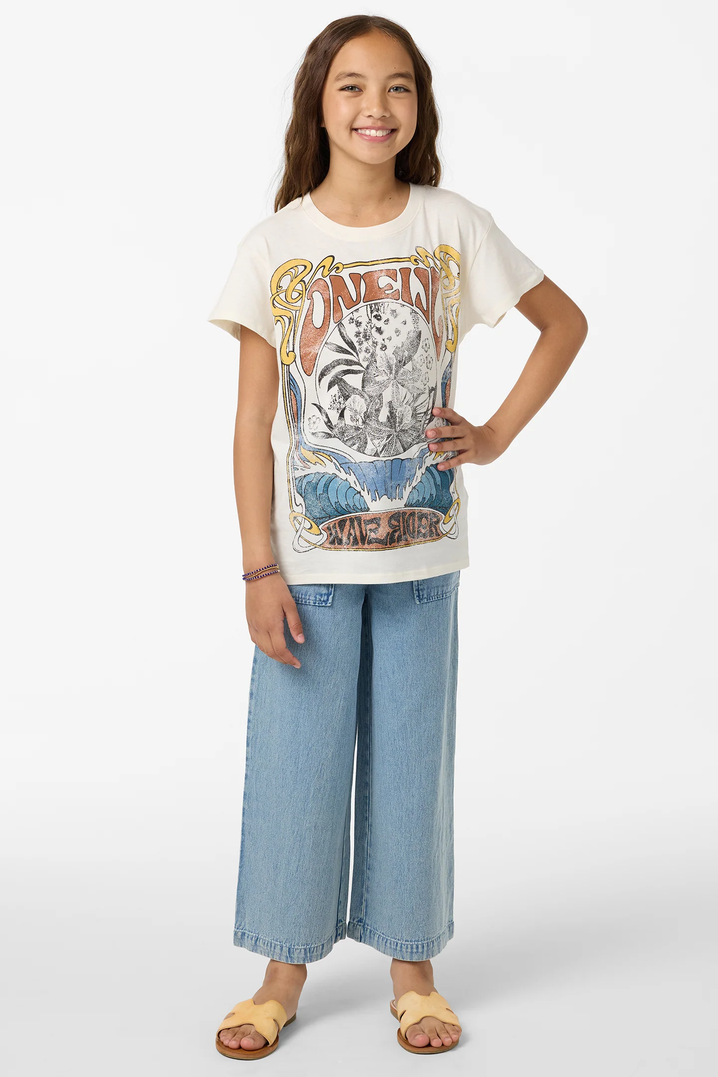 Girl's Wave Rider Oversized Tee - Image 3