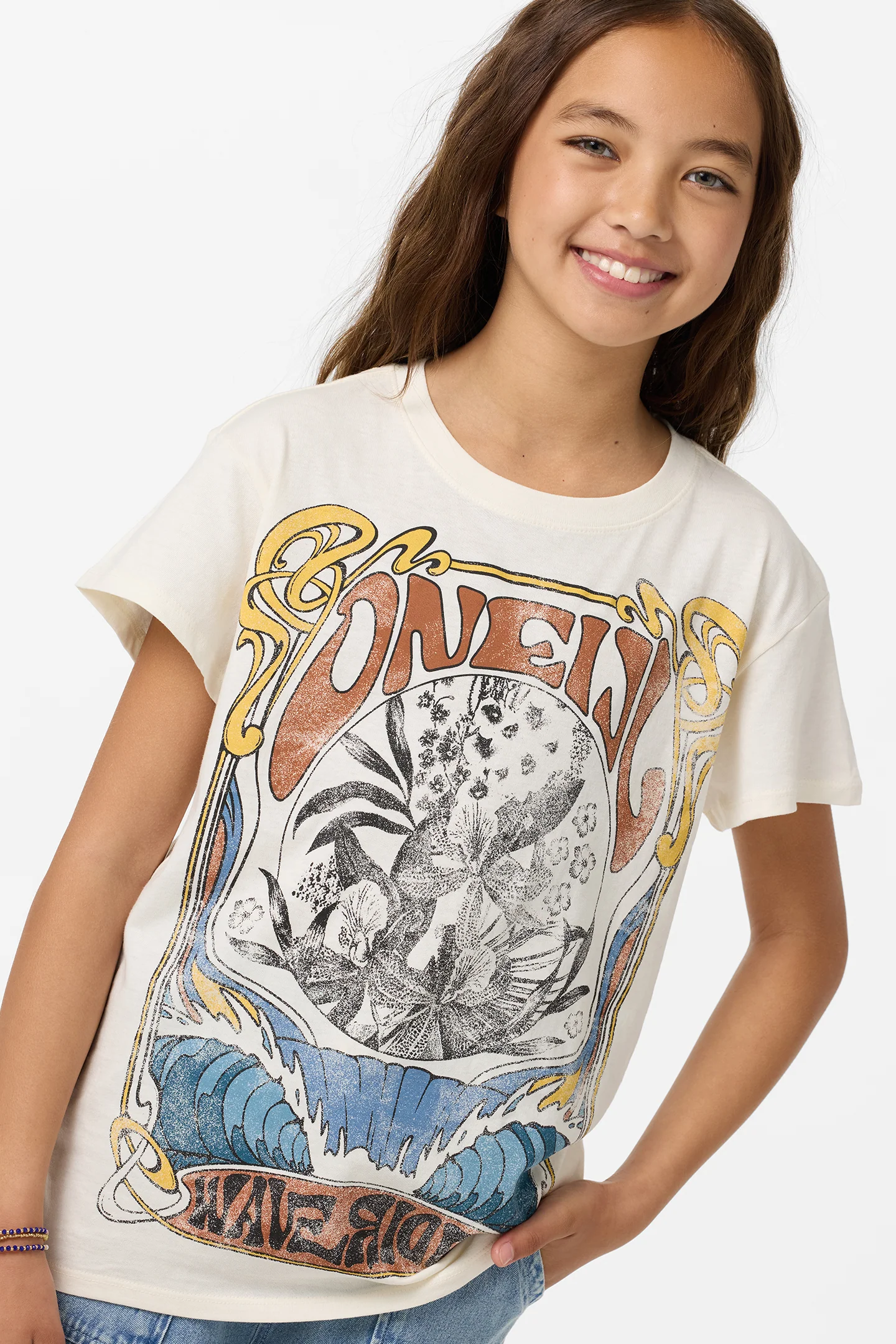 Girl's Wave Rider Oversized Tee - Image 4