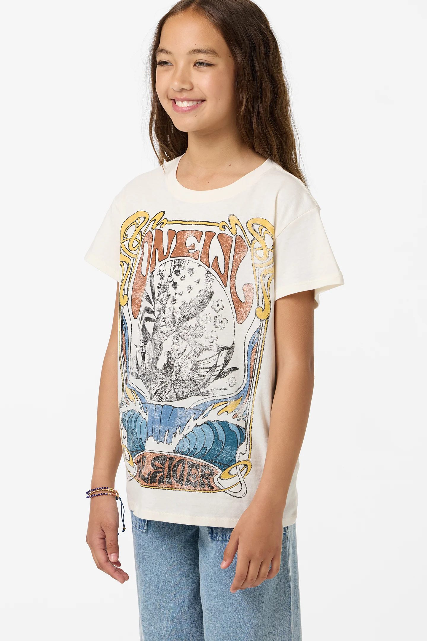 Girl's Wave Rider Oversized Tee - Image 5