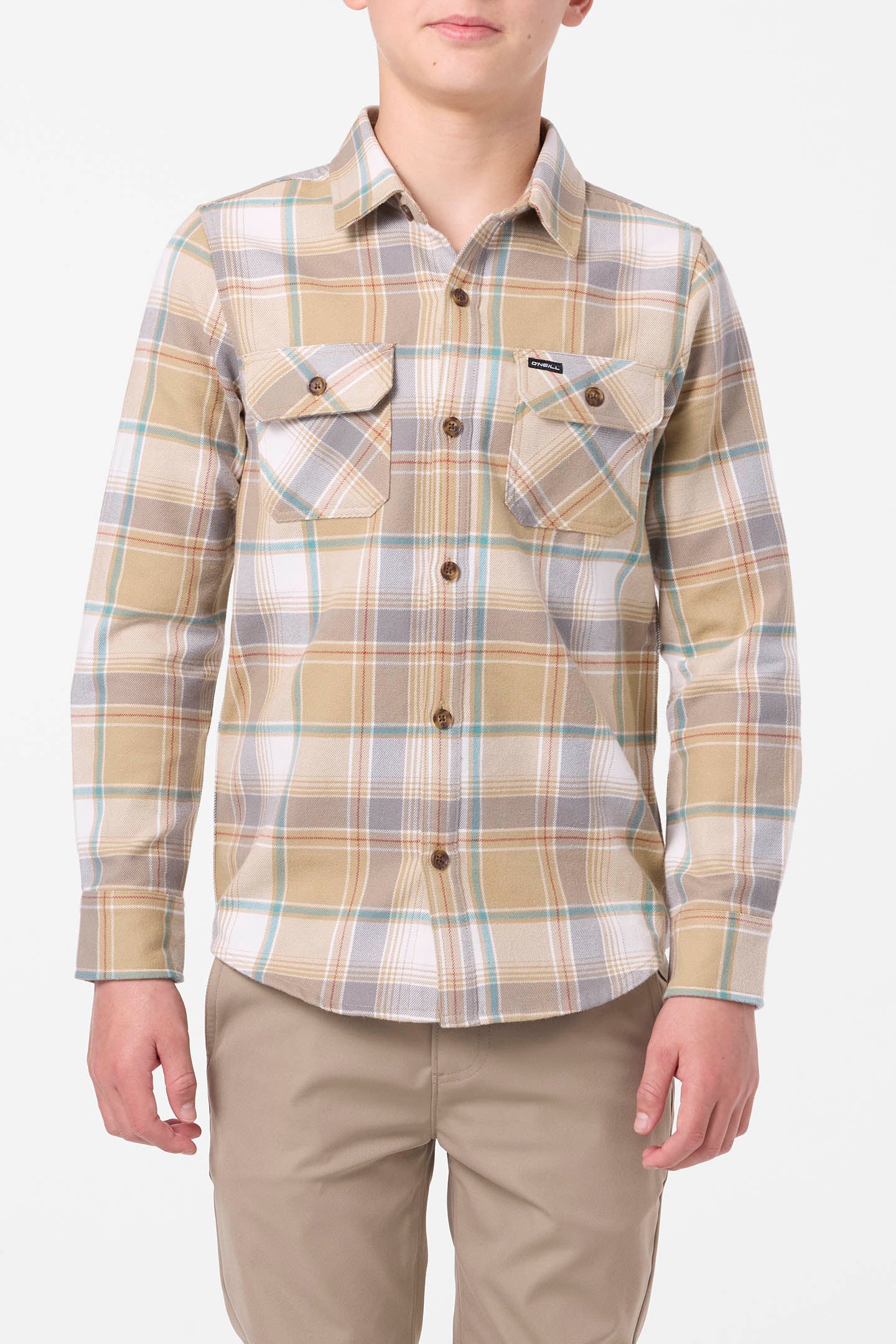 Boy's Winslow Plaid Flannel Long Sleeve Shirt - Image 2
